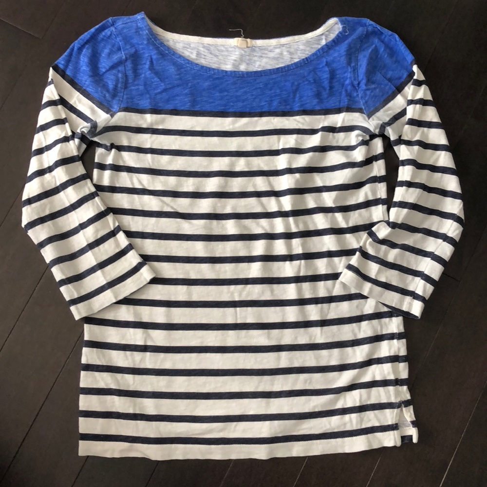 JCrew Colour Block Stripe Top